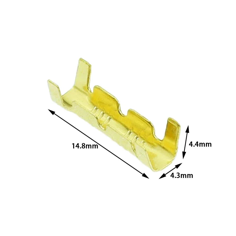 100pcs 453 U-shaped Terminal Wire Quick Connector Terminal Small Tooth Fascia Terminal 0.5-1.5mm2