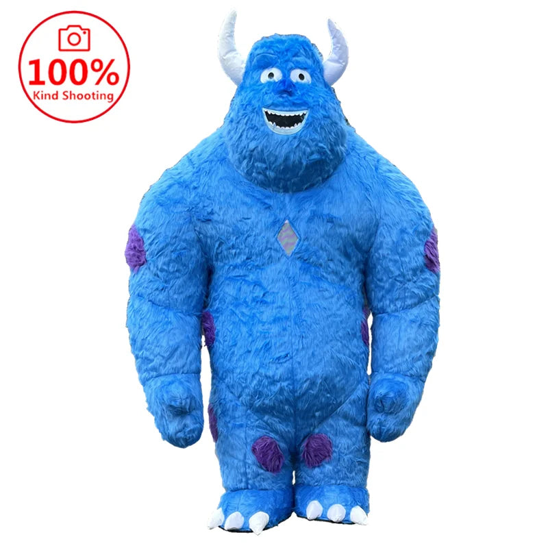 Giant Polar Bear Inflatable Costume Street Funny Polar Bear Mascot Costume Party Cosplay Plush Doll Inflatable Mascot Costume