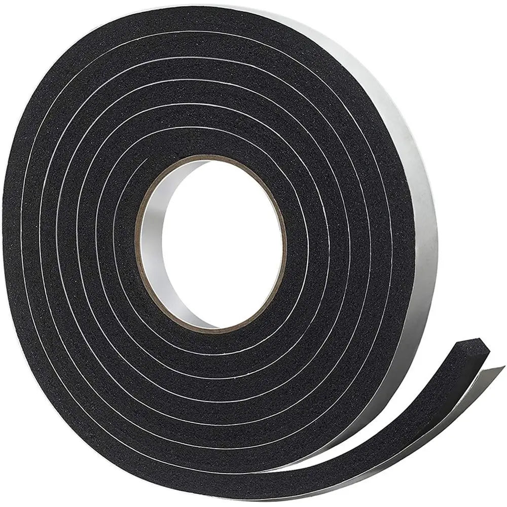 2M/Roll Foam Door Window Sealing Strip Weather Stripping Self-Adhesive Soundproof Windproof Dustproof Draught Excluder