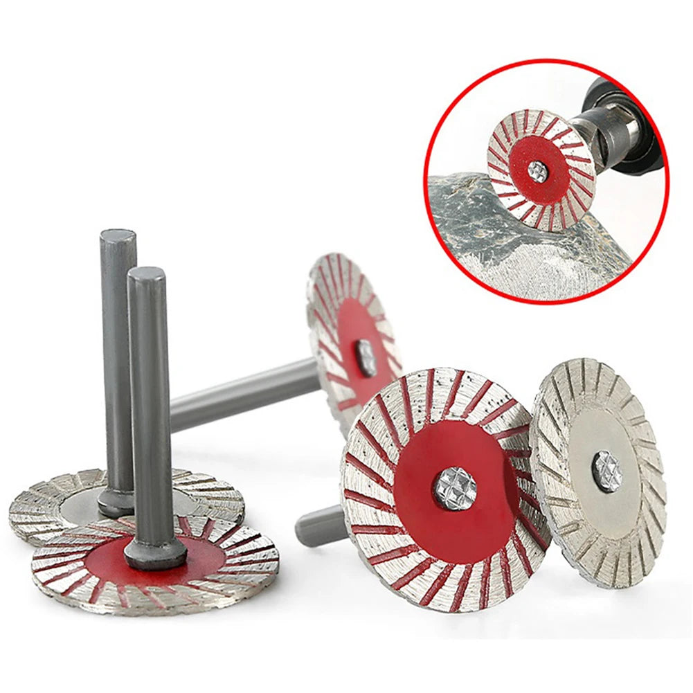 40mm Diamond Cutting Disc 6mm Shank Circular Saw Blade Sanding Disc Grinding Wheel For For Wood Metal Stone Granite Marble
