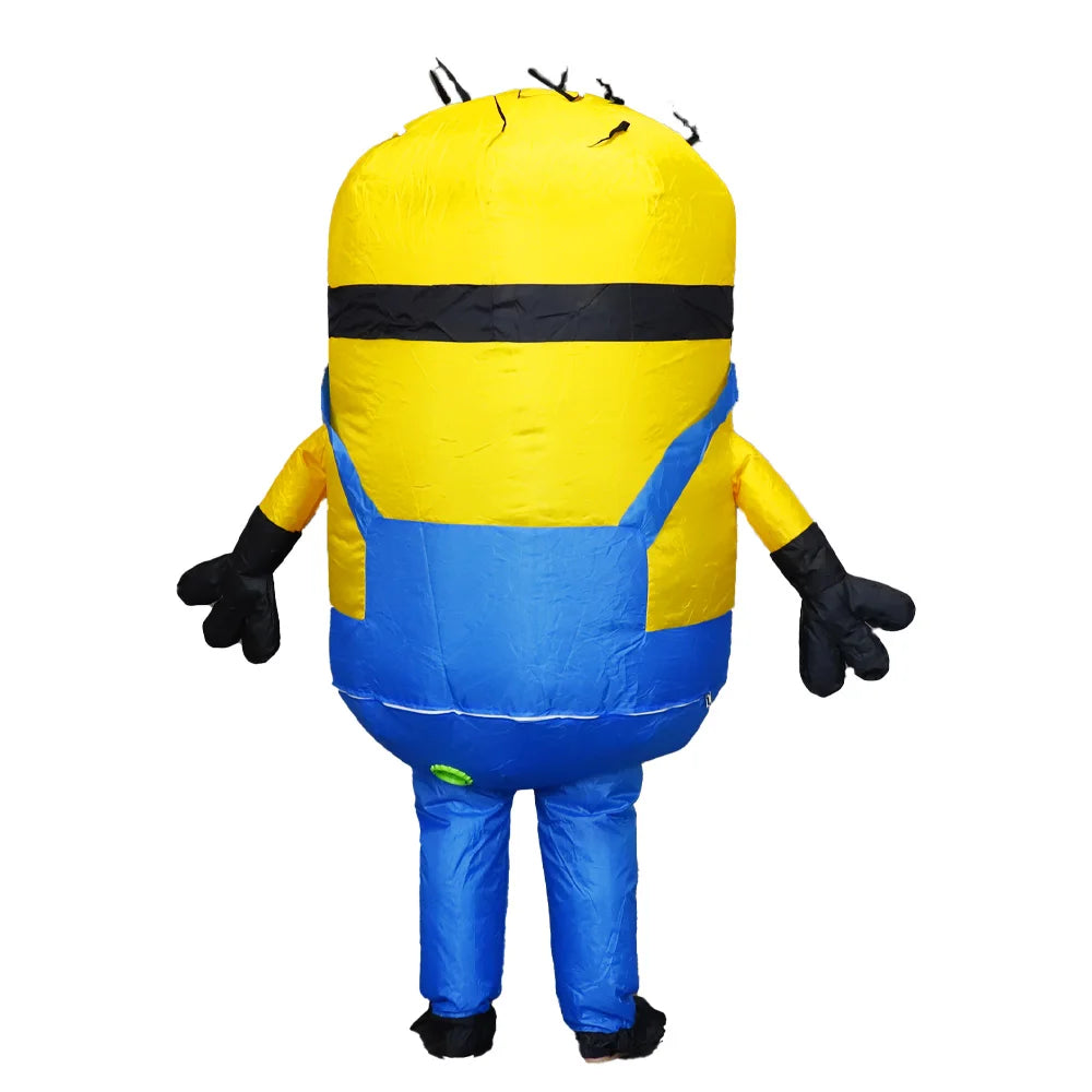 Cartoon Inflatable Overalls Robot Costume Mascot Parade Adult Character Cosplay Birthday Halloween Party Event Set