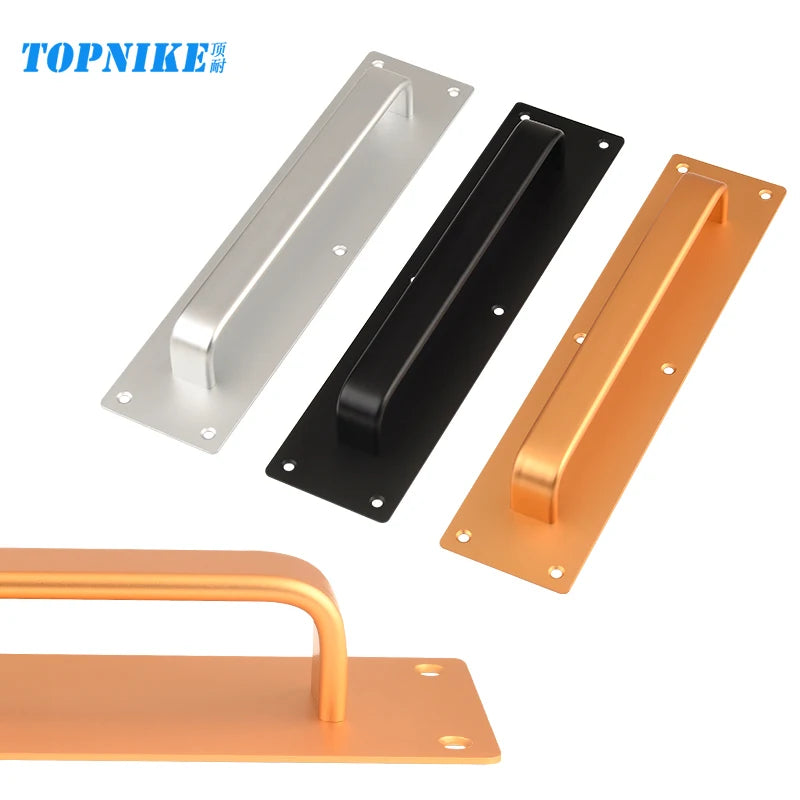 Self-adhesive Aluminum Alloy Door Handle Toilet Door Window Cabinet Sliding Door Barn Door Punch-free Pulls