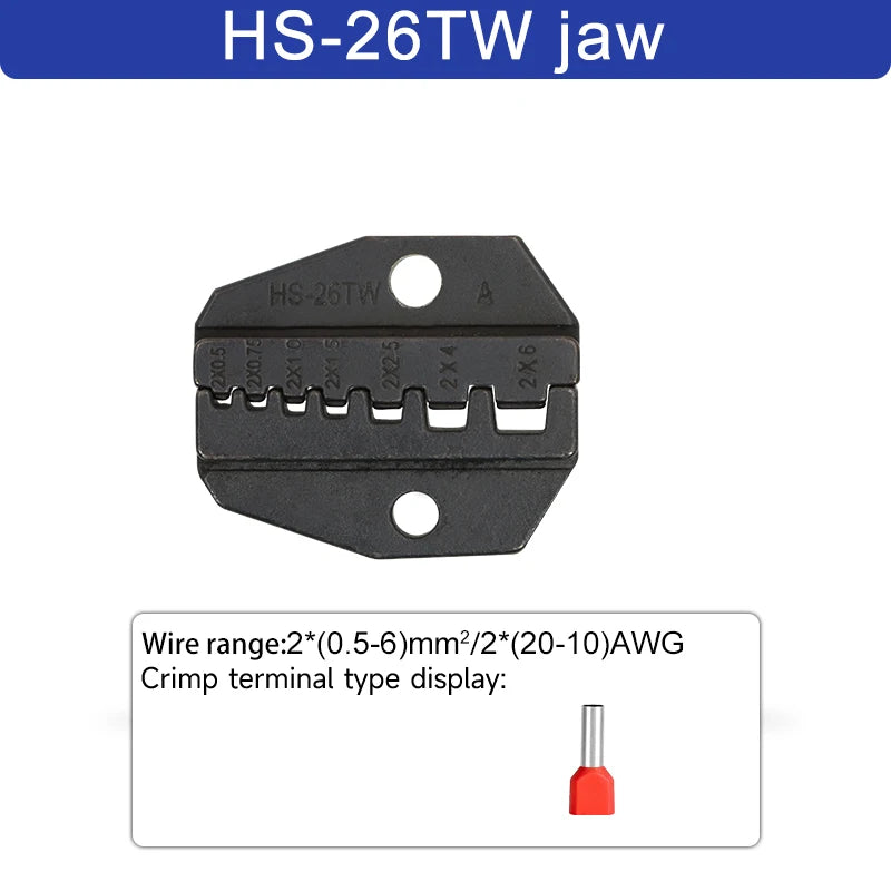 1pcs HS Crimping Pliers Jaw For 230mm/9inch Pliers Plug Spring And Crimping Cap terminals HS-03BC/40J High Hardness Jaw Tool