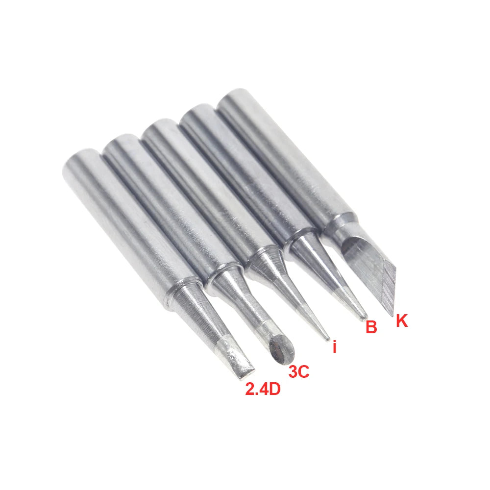 5Pcs 900M-T Pure Copper Soldering Iron Tip Soldering iron BGA Soldering Station Lead-free Solder Tips Branding Iron Welding