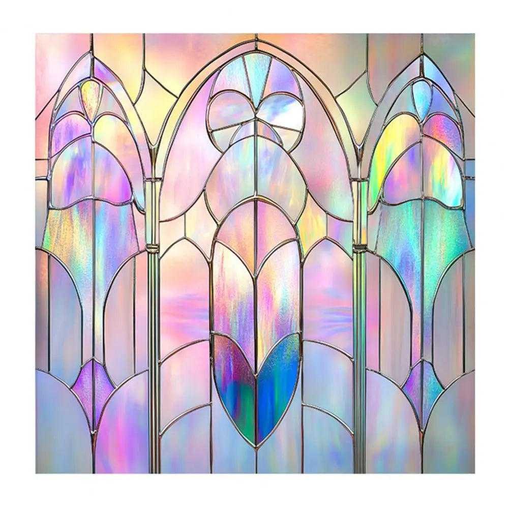Stained Glass Static Window Privacy Film Sun Blocking Glass Cling Waterproof PVC Home Bathroom Window Covering Film Sticker