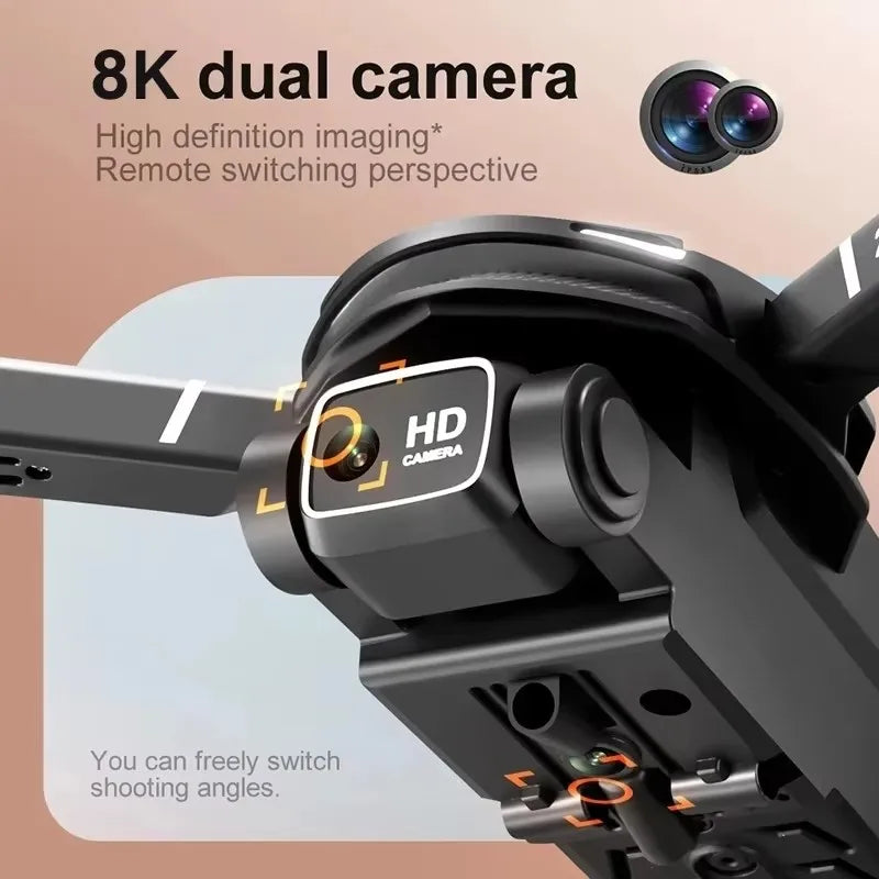 2026 V88 Drone 8K Professional Aerial Dual-Camera Omnidirectional Obstacle Avoidance Drone GPS Folding Quadcopter 10km New Gift