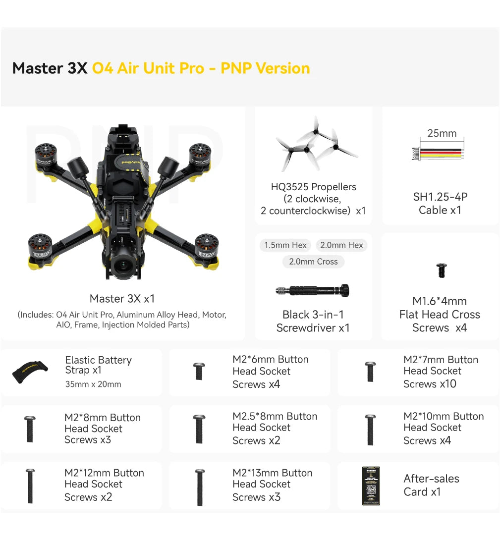 SpeedyBee Master 3X Modular O3/O4 Pro HD Digital VTX FPV Drone