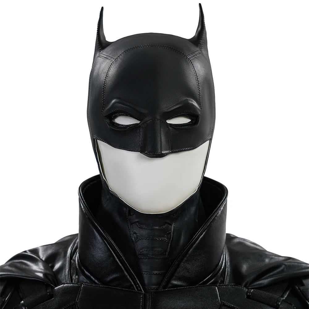 The Bat Bruce Cosplay Costume Superhero Bruce Cos Wayne Battle Armor Suit Halloween Carnival Outfits Uniform With Cloak Headgear