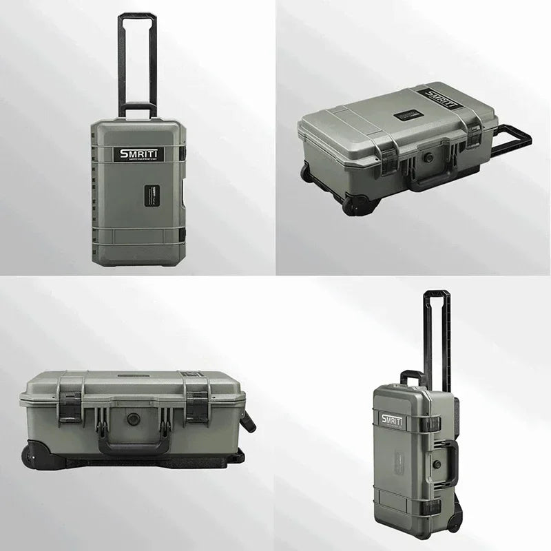 Professional Tool Case Waterproof Tool Box with Wheels Hard Toolbox Work Storage Box Electrician Accessories Organizer Boxes