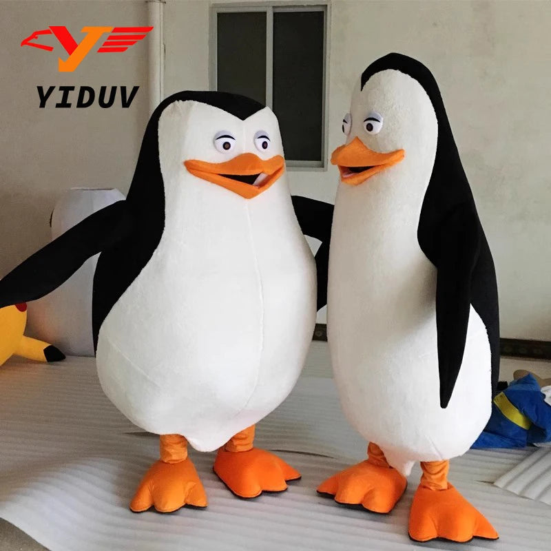 New Madagascar Penguin Mascot Costume Fancy Dress Halloween Anime Doll Cosplay Clothing Birthday Party Carnival Props Adult Gift