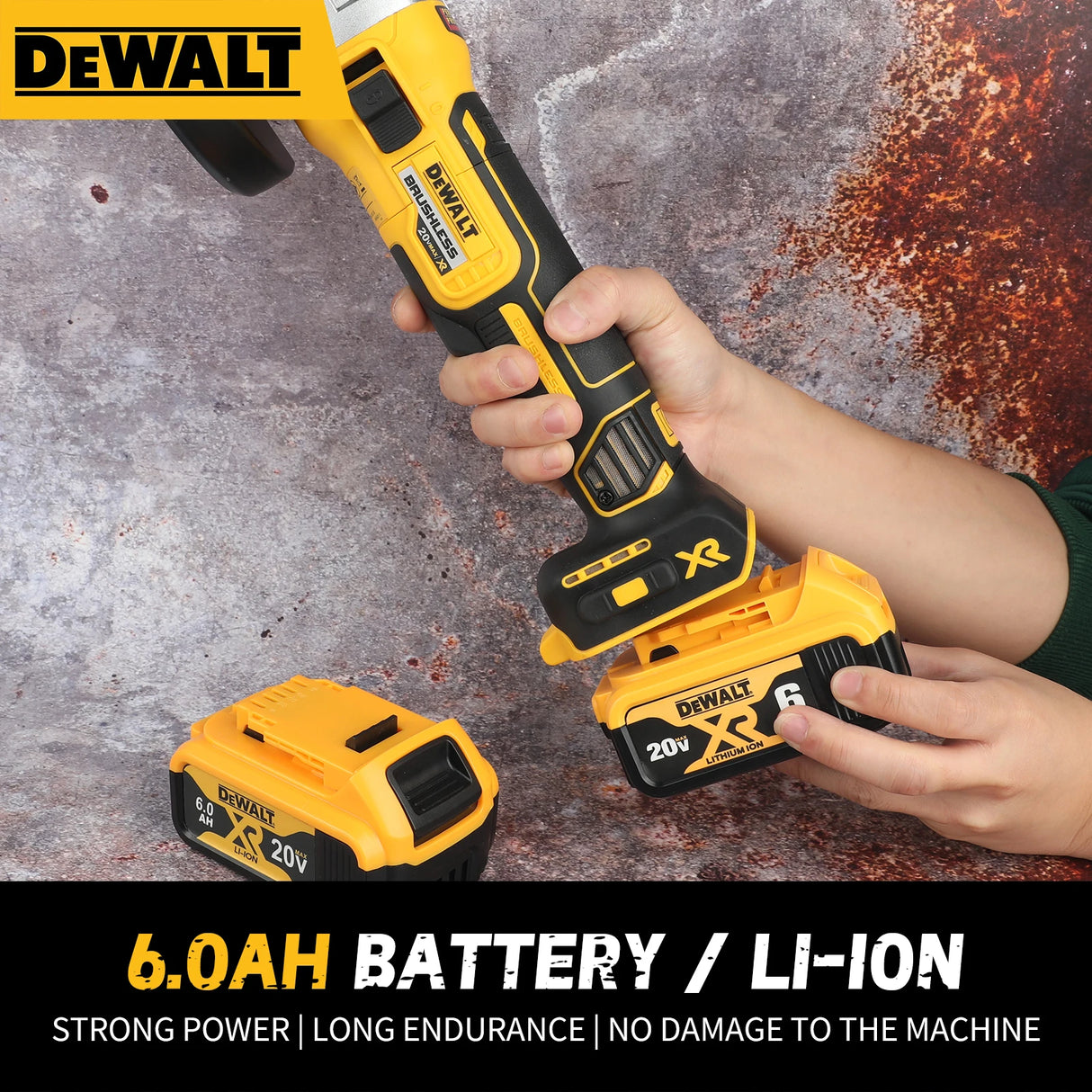 DEWALT DCG405NT 125mm Brushless Flat Head Angle Grinder Bare Machine Tool Cutting Machine 20V Lithium Battery