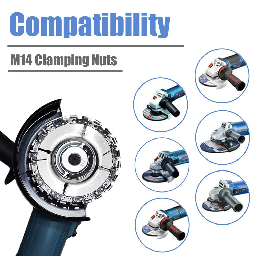 M14 Angle Grinder Quick Release Self-Locking Grinder Pressing Plate Flange Nut Power Chuck for Replacement/Fixing Cutting Discs