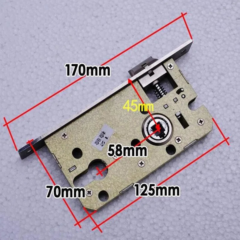 Black space aluminum door handle Interior / Bedroom door lock Split Silent door lock ,Door hardware