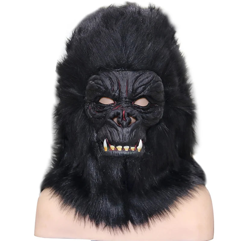 Adult King Kong Cosplay Costume Gorilla Mascot Plush Cartoon Doll Clothing Animal Carnival Party Advertising Performance Outfit