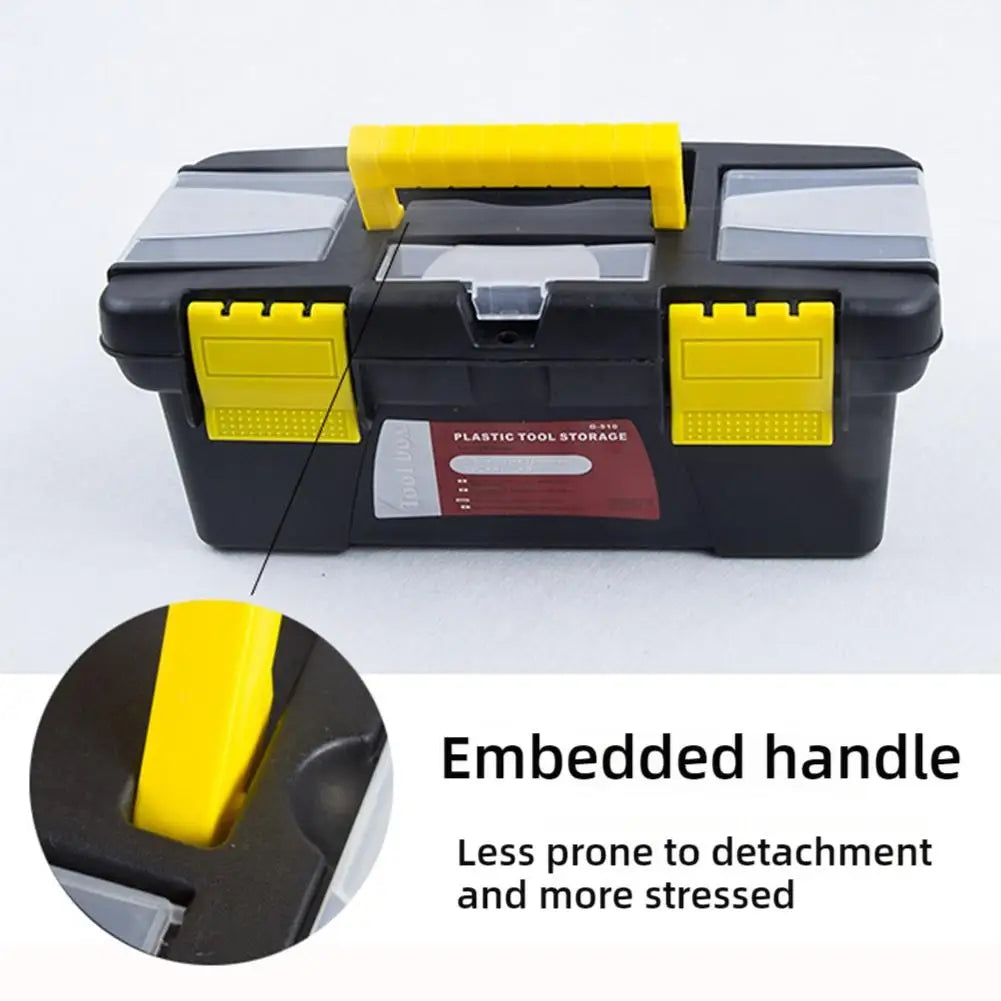 Tool Storage Box Mini Double Layer Compartment Tools Box Organizer Portable Handle Tool Case Accessories