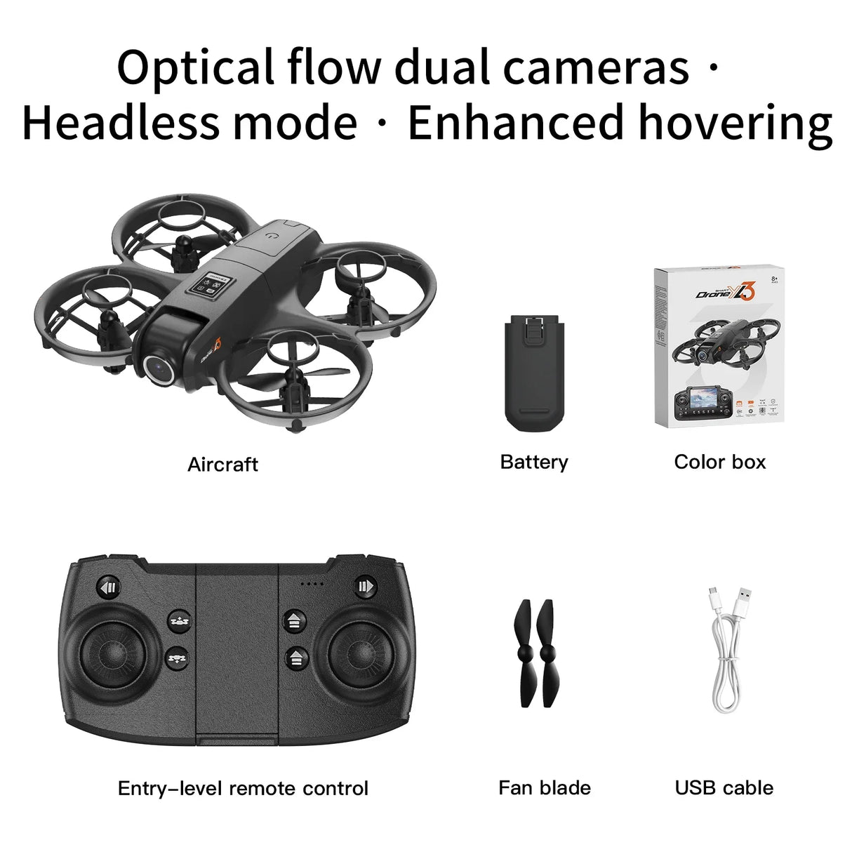 YL3 Drone Screen Control Aerial Drone High Definition Dual Camera Remote Control Aircraft Aviation Folding Quadcopter Kid Gift