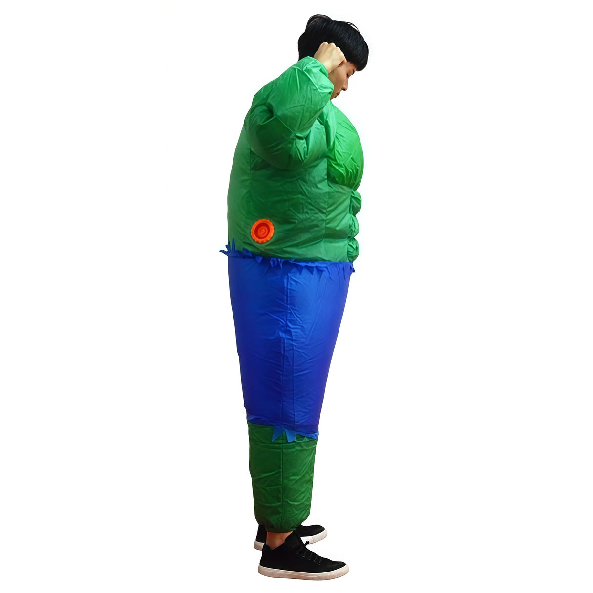 Inflatable Captain Hulk Super hero Cosplay Jumpsuit Costume Halloween for Man Party