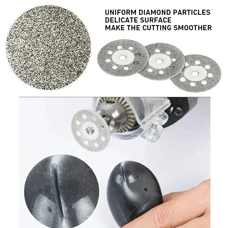Diamond Cutting Blades 60pcs Sanding Wheel Woodworking Circular Saw Blades Metal Dremel Mini Drill Rotary Tool Accessories