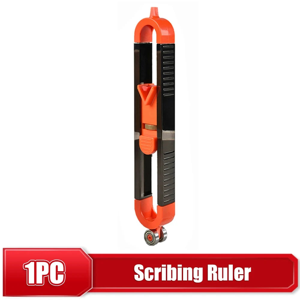 New Profile Scribing Ruler Contour Gauge with Lock Adjustable Locking Precise Woodworking Measuring Gauge Profile Duplicator