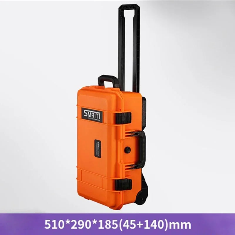 Professional Tool Case Waterproof Tool Box with Wheels Hard Toolbox Work Storage Box Electrician Accessories Organizer Boxes