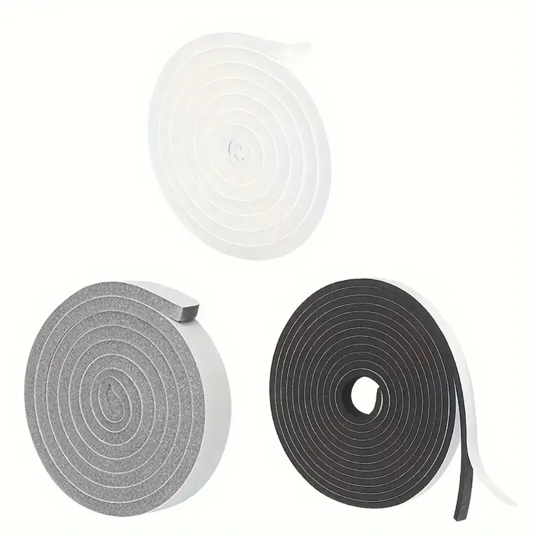 4M Foam Self-adhesive Door Window Sealing Strip Wearable Sliding Dustproof Sponge Strip Soundproof Home Insulation sealing tape