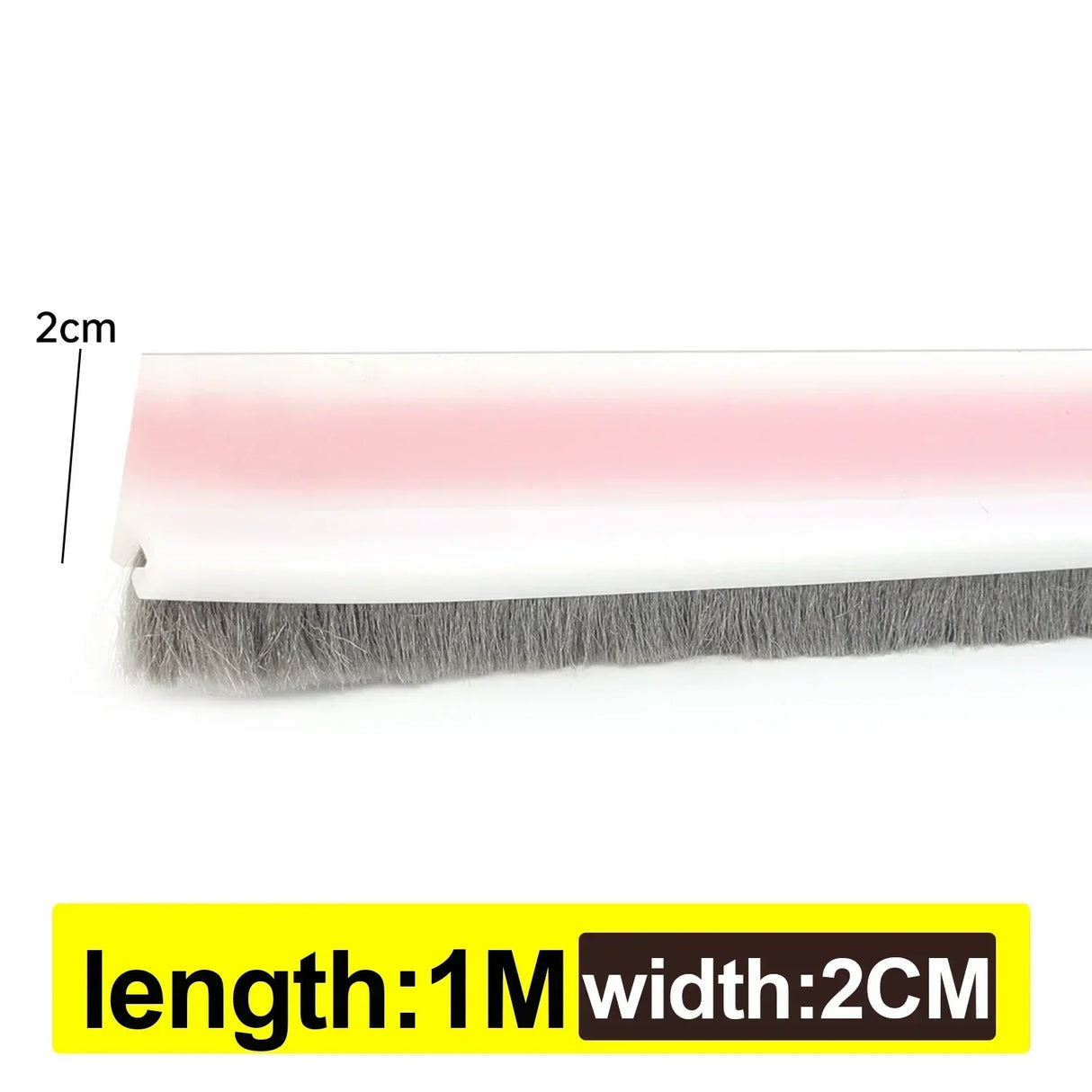 3/2/1M Door Bottom Brush Seal Strip with Brush Dust Prevent Rubber Blocker Insect Proof Household Self Adhesive Seal Strips