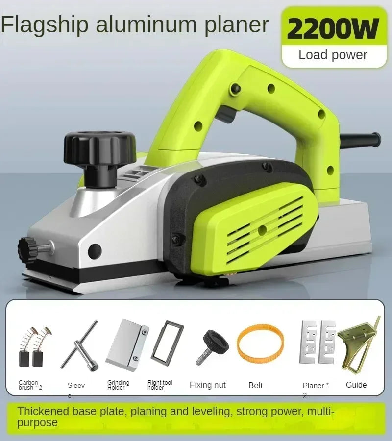 220V Multi-functional Electric Planer with Handheld Design for Woodworking Electric Planer for Small Scale Woodworking C