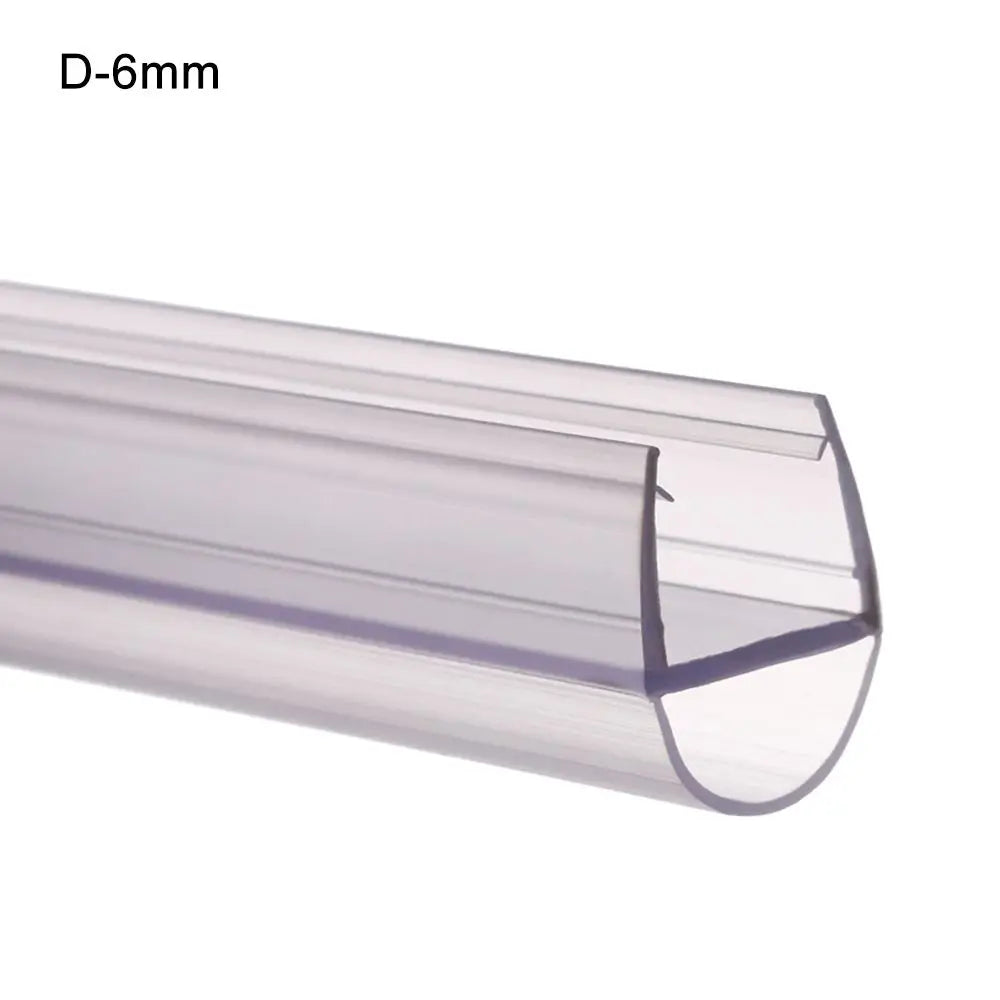 4 to 12mm Transparent PVC Seal Gap Window Door Weatherstrip Bath Shower Screen Door Seal Strip