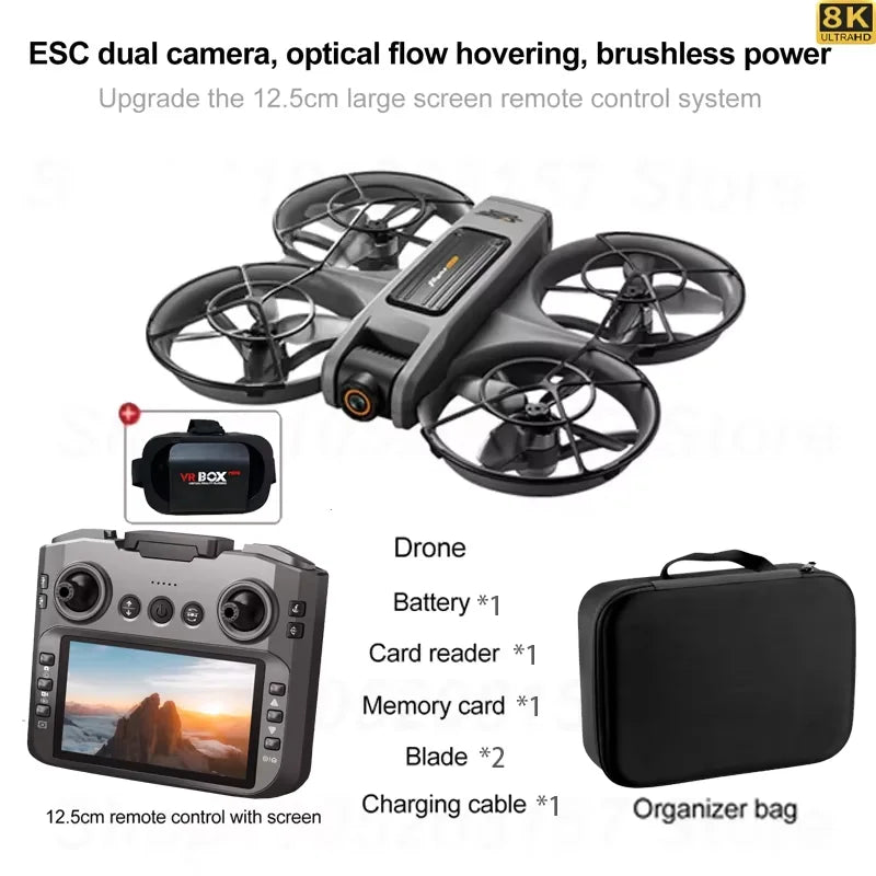 S156 Drone Professional 8K Camera with 5G WiFi FPV UAV Screen Remote Control and Obstacle Avoidance Quadcopter 2026 Toy Airplane