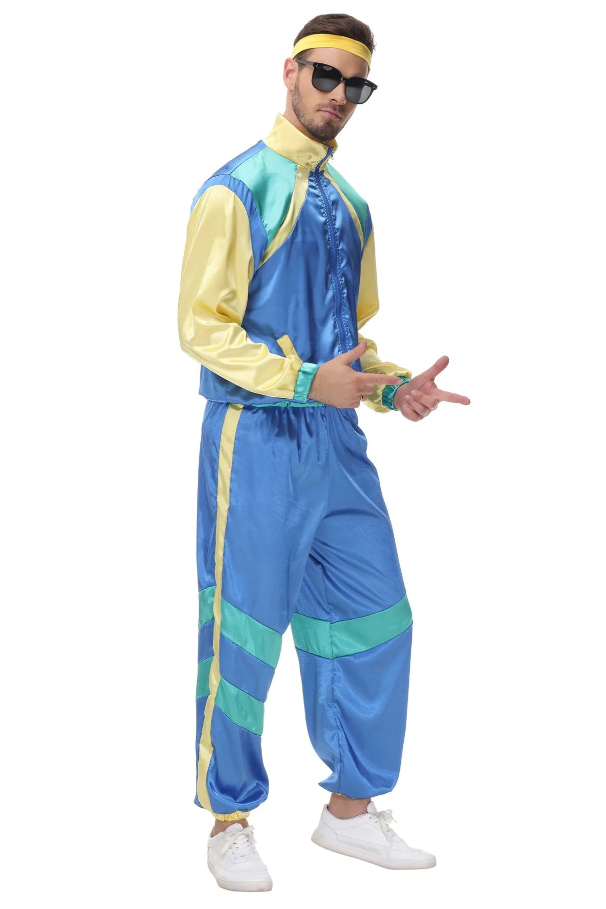 Cosplay Halloween Costumes 70s Retro Disco Couple Sportswear Cos Party Stage Performance Costumes