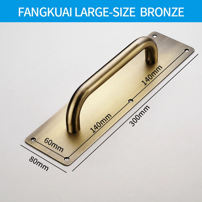 Stainless Steel Doors Handle Sliding Barn Door Handle Furniture Kitchen Cabinet Drawer Handles Pull And Push Door Hardware