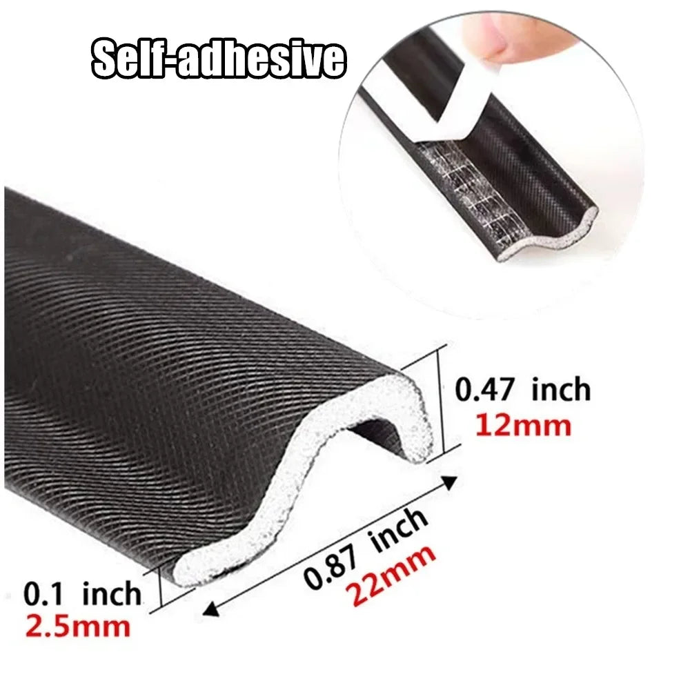 40M-6M Acustic Foam Window Seal Strip for Casement Window Seal Soundproof Foam S Weather Stripping Door Seal Gap Filler Tape