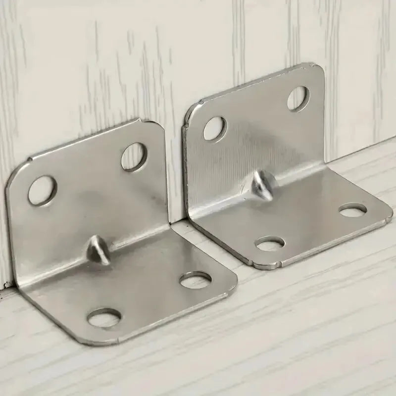 20pcs Angle Iron Board Table, Chair, Cabinet, Wardrobe, Fixed Connector, 90-degree Angle Iron Plate Bracket