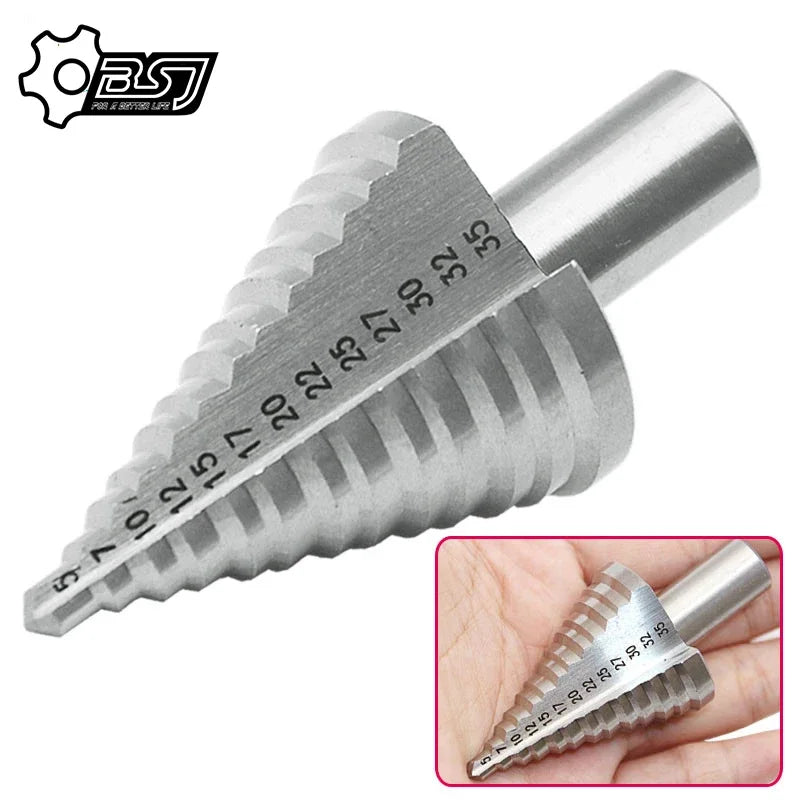 5-35MM High Speed Steel Step Drill Bit Wood Metal Drilling Bit HSS Power Tools Hole Cutter Industrial Reamer Tool Accessories