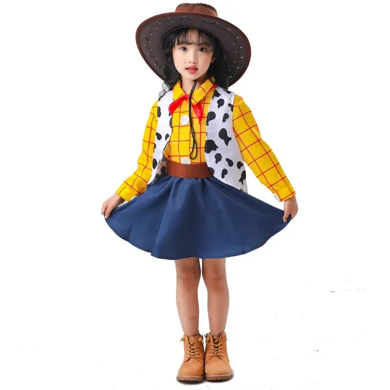 Halloween Couple Family Cosplay Idea Costume Woody Jessie Outfits Movie Stage Carnival Party Full Set for Adults Men Women