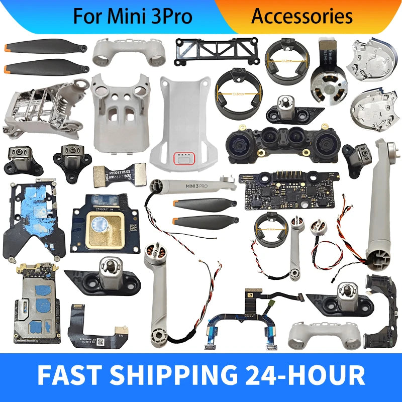Original Gimbal Camera Accessories For Mini 3 Pro Flight Motherboard GPS ESC Board Arm Body Shell Signal Line Repair Parts