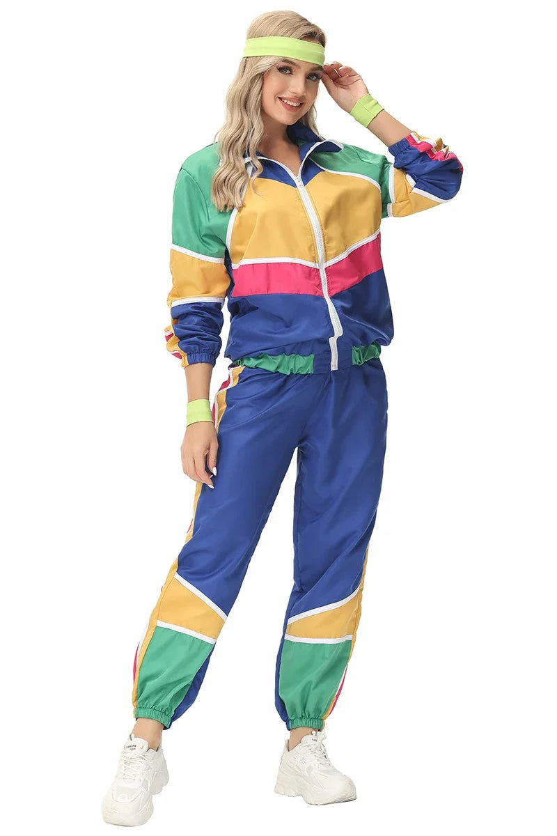 Couples Retro Hippie Costumes Male Women Carnival Halloween Party 70s 80s Rock Hip-Hop Disco Clothing Suit Cosplay Outfits