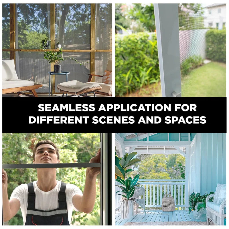 Window Screen Mesh Fiberglass Window Mesh Replacement Durable Not Easy to Tear Door Screen for Flies Mosquitoes Provention