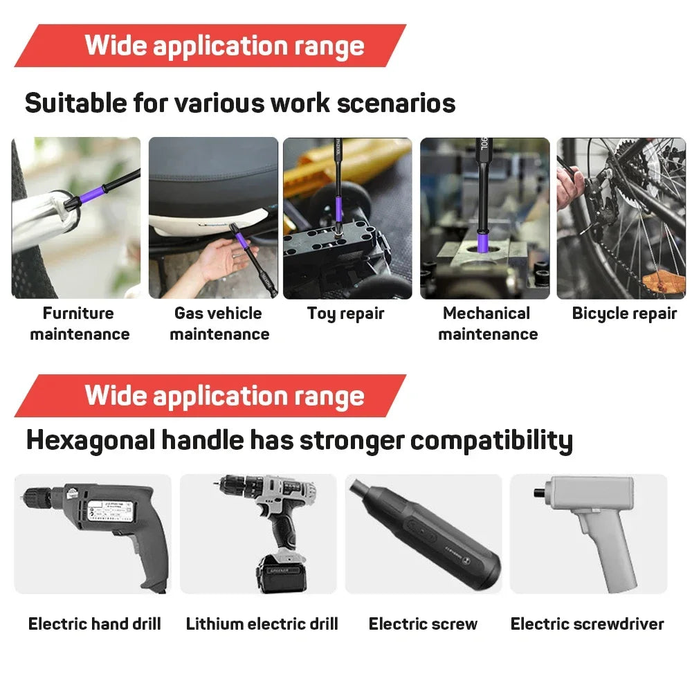 10/20PCS PH2 Impact Driver Bit Set Magnetic Cross Screwdriver Set Impact Drill Bit Screw Alloy Steel Non-slip Cross Screwdriver
