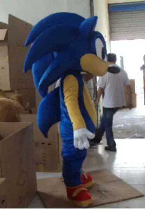 New Blue Sonics Mascot Costume Holiday Hedgehog Fancy Dress Birthday Party Cartoon Anime Dog Adult Performance Outfit Carnival