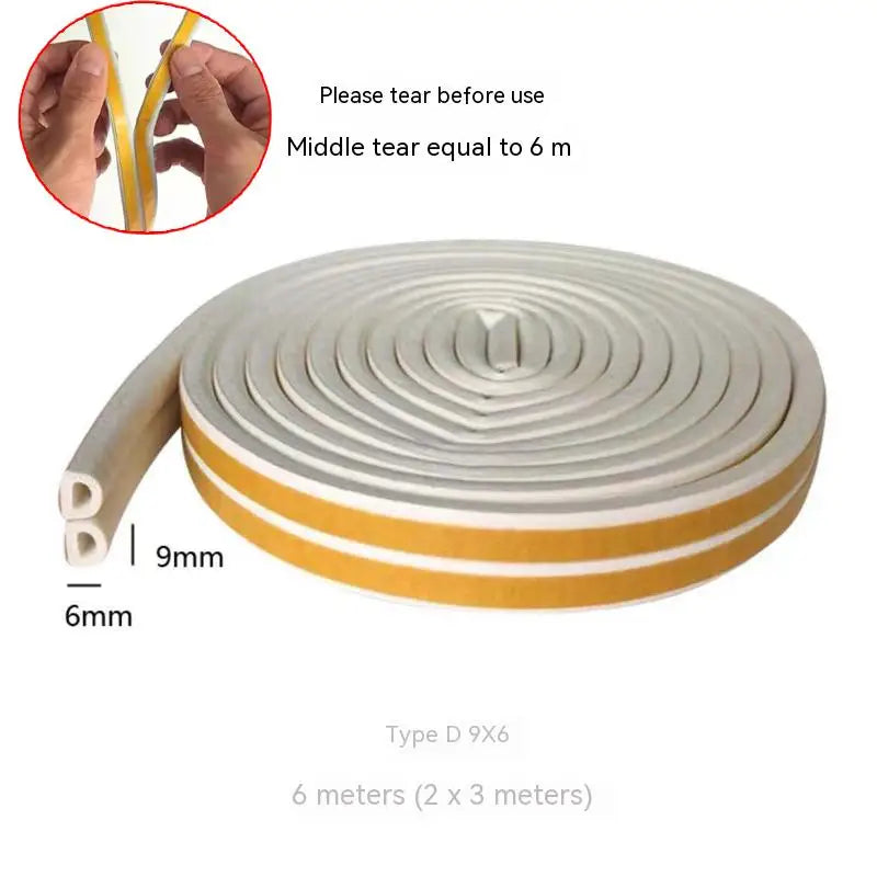 Door and window sealing strip, window windproof, warm insulation, aluminum alloy anti-theft door, door seam, door bottom soundpr