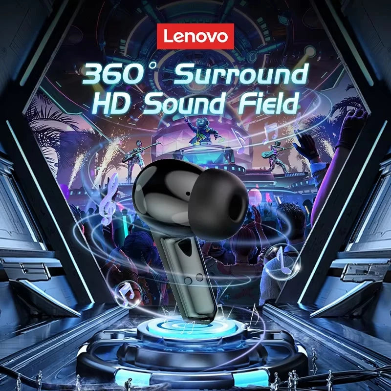 Lenovo GM2 PRO Bluetooth Headset for Game 5.3 Spoit Headset Dual Mode HD Call Noise Reduction Earbuds with Mic Music Earphories
