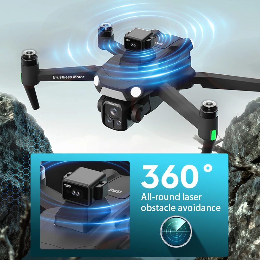 Lenovo A1R 3S Original 8K Drone 4K 5G GPS 360° Laser obstacle avoidance Brushless Foldable Quadcopter RC Distance 3KM Dron