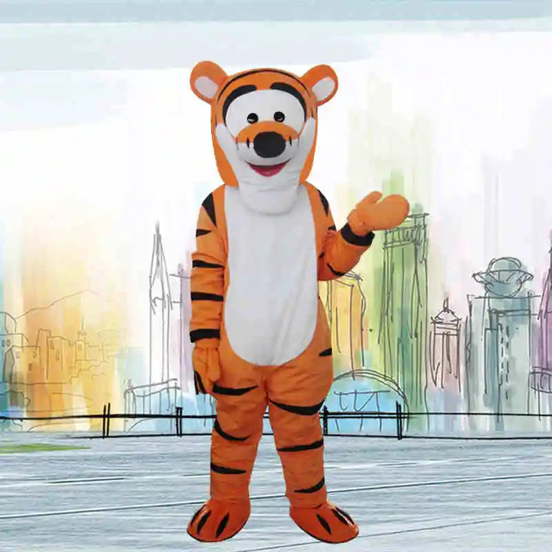Pooh Bear And Tigger Mascot Costumes Cartoon Characters Adult Cosplay Carnival Event Party Advertising Show Clothes Gifts