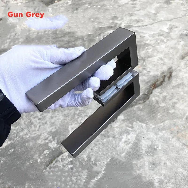 Glass door handle stainless steel wooden door handle shower bathroom accessories(SJ-3046)