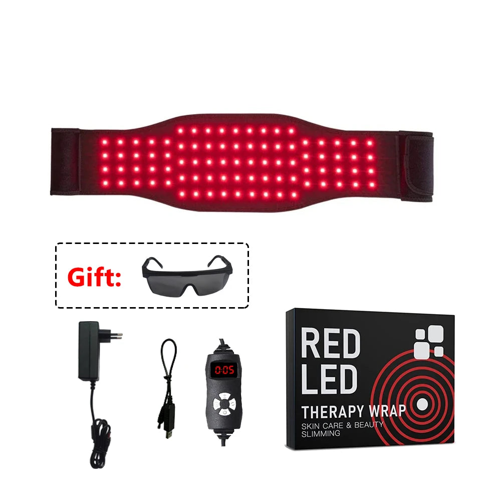 Red Light Wrap Belt 85Pcs Red Lamp Waist Body Belt Near Infrared 850nm&660nm for Fat Weight Loss Sliming Fatigue Relief Jecaliz