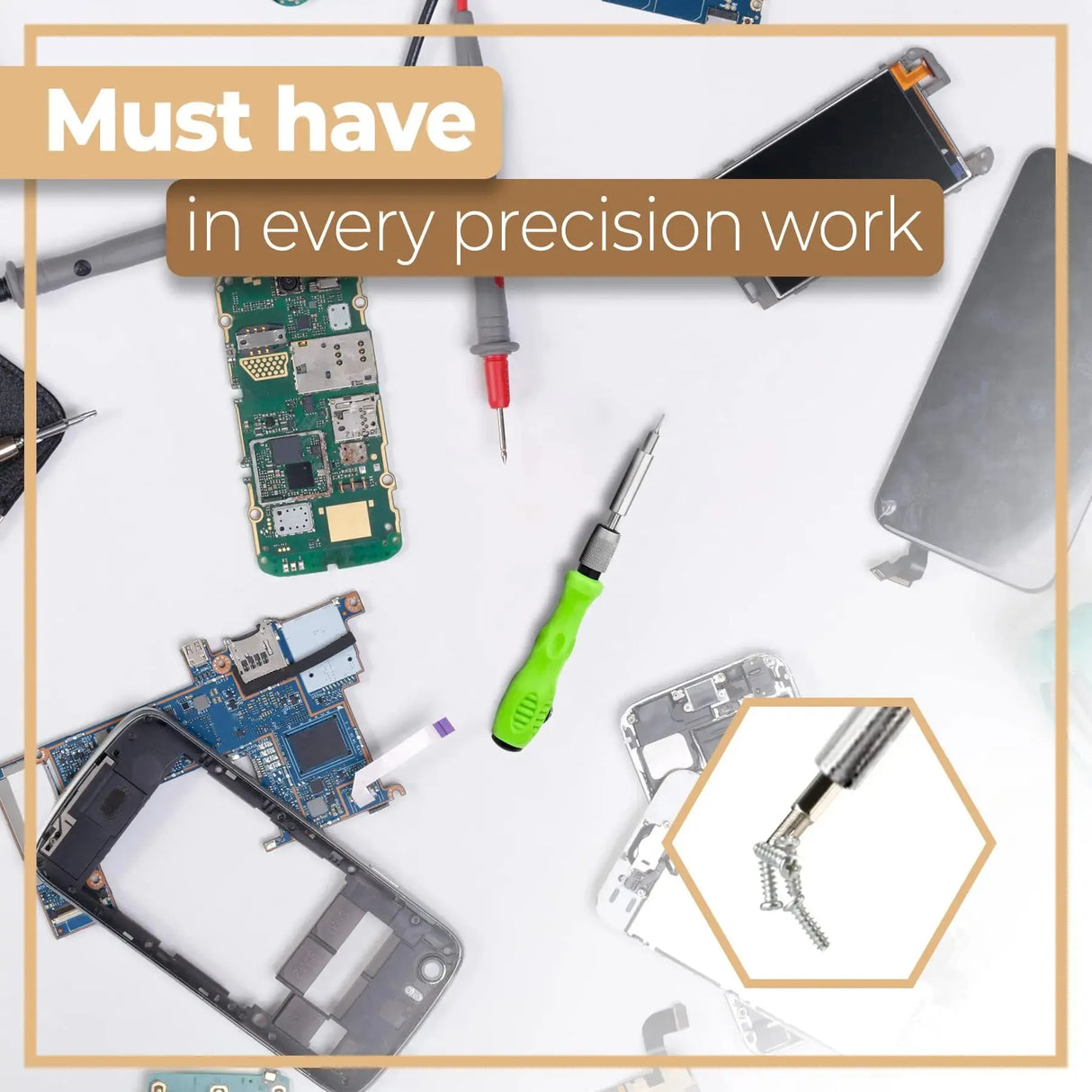 Mini 32-in-1 Precision Magnetic Screwdriver Tool Kit Set with Multifunctional Bits ideal for Phone, Watch, Glasses and PC Repairs