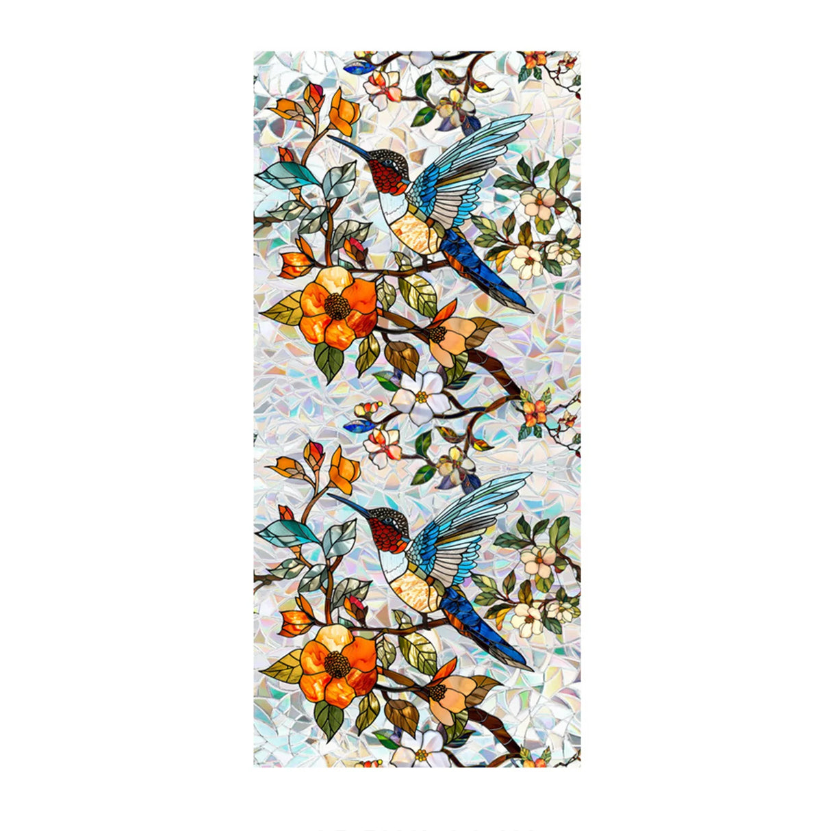 Stained Glass Static Window Privacy Film Sun Blocking Glass Cling Waterproof PVC Home Bathroom Window Covering Film Sticker