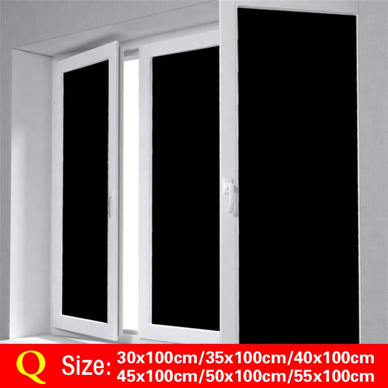 30-55*100cm PVC Self-adhesive No Glue Static Stick 3D Adsorption Window Film Anti-uv Stickers Privacy Blocking Waterproof