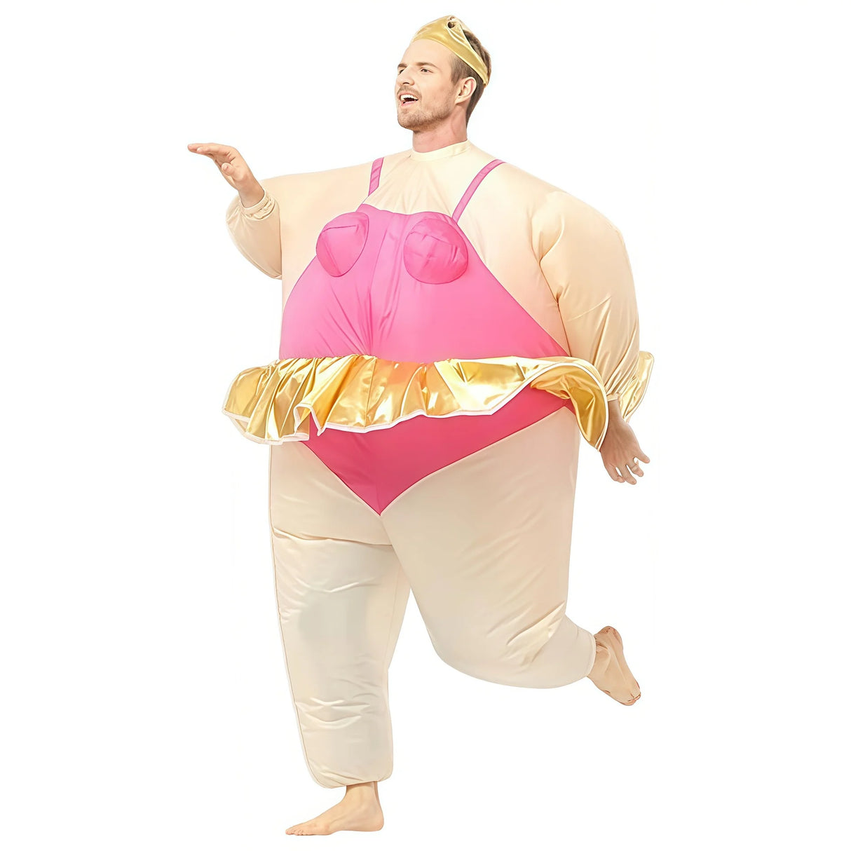 Hot selling costume party performance, chubby guy, funny and cute party atmosphere props, ballet inflatable suit